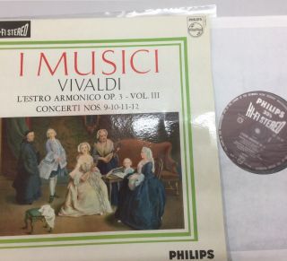 I Musici Vivaldi Vol 3 Hi - Fi Stereo Label Stereo Lp