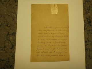Short Note Believed To Be Written By Abigail Adams