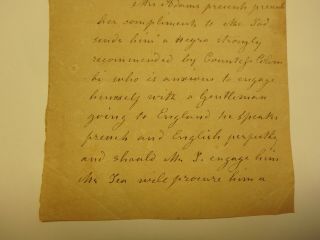 Short note believed to be written by Abigail Adams 3