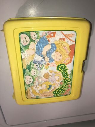 Vintage Cabbage Patch Kids 1983 Thermos Plastic Lunch Box (box Only) Retro
