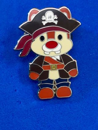 disney baby chip Dale with pirate skull hat - colectable trading pin 2