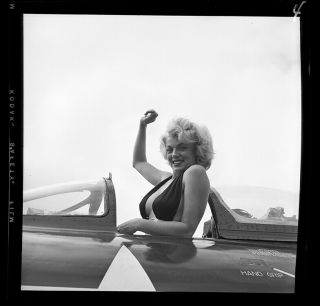 1950s Bunny Yeager Archive Camera Negative MARIA STINGER Air Force Sexy PinUp 2