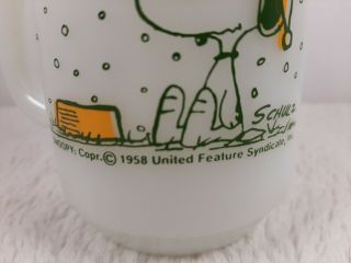 Vintage Fire King Snoopy Coffee Mug (i Hate It When It Snows On My French Toast) 2