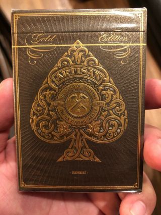 Gold Artisan Playing Cards Theory 11 - Rare Artisans Gold Edition Playing Cards