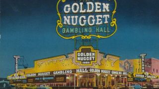 Vintage Postcard Golden Nugget Gambling Hall,  Saloon,  Restaurant,  Las Vegas 1950