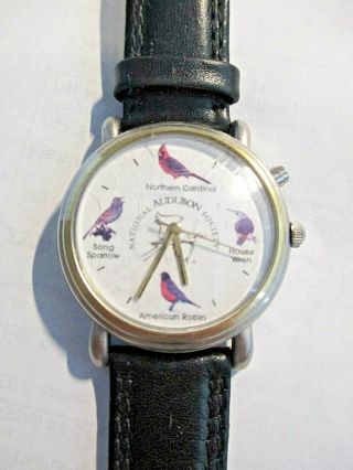 Vintage National Audubon Society Watch With Bird Sounds (great)