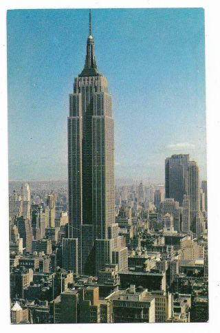 Vintage York Chrome Postcard Empire State Building York City