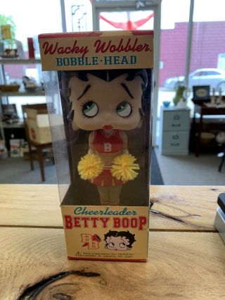 Wacky Wobbler Cheerleader Betty Boop Bobble Head.  Box Never Opened.