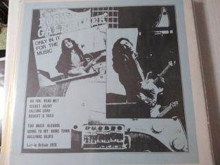 Rory Gallagher Only In It For The Music Rarew Lp Tmoq Takrl