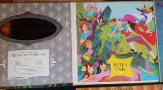 Walt Disney Magic Mirror Peter Pan,  Cinderella,  Bambi,  Pinocchio 33rpm Vintage. 3