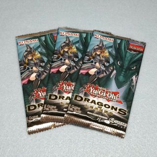 3x Yugioh Dragons Of Legend 1 Booster Pack Drlg Dark Magician Girl Dragon Knight