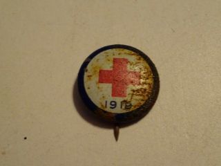 Antique American Red Cross Pin 1919 Vintage Ww I Pinback