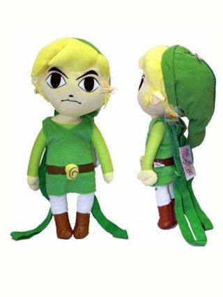 Legend Of Zelda Spirit Tracks Link Plush 18 " Inches Doll Backpack & Licensed