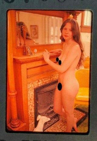 Vintage Nude 35mm Transparency Slide Of Pinup Pretty Girl Model N2130