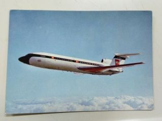 Bea British Airways Hawker Siddeley Trident In Flight Vintage Postcard