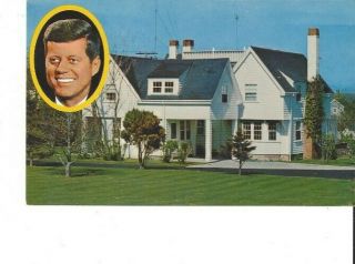Vintage Postcard (1178) - President John F Kennedy’s Summer Home - Hyannis Port