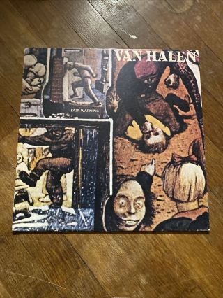 Van Halen Fair Warning Vinyl Lp 1981 Warner Bros Hs 3540 Vg First Pressing