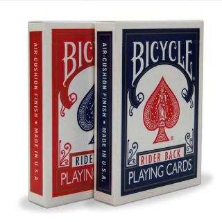 12 Decks Bicycle Rider Back 808 Standard Poker Playing Cards Red & Blue