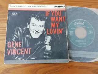 Gene Vincent : If You Want My Lovin Uk Ep Capitol Eap 1 - 20173 Vg