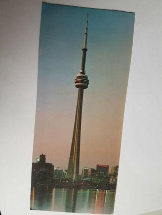 Postcard Vintage Ontario Quebec Cn Tower Toronto