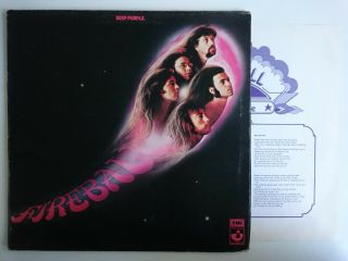 Deep Purple Fireball Harvest Shvl 793 Ian Gillan Ritchie Blackmore Gatefold