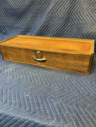 Gerstner Single Drawer Oak Base Box,  Riser,  For O52
