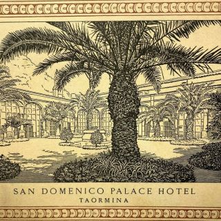 Vintage 1956 San Domenico Palace Hotel Lunch Menu Taormina Ss Arcadia Cruise