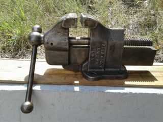 Vintage Reed Mfg.  Co.  Erie,  Pa Usa Vise No.  134 1/2 71 Pounds