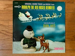 Burl Ives Rudolph The Red Nosed Reindeer Lp Vinyl Record 1964 Decca Dl34327