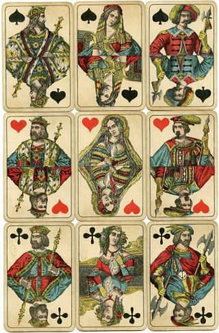 Antique German Playing Cards - Frommann & Morian - C1880