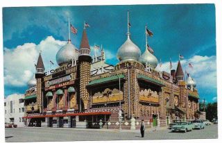 Vintage South Dakota Chrome Postcard Mitchell World Famous Corn Palace
