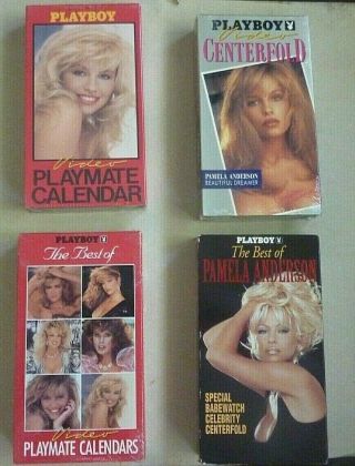 3 Pamela Anderson Playboy Playmate 1990 Vintage Vhs Video Cassette Tapes