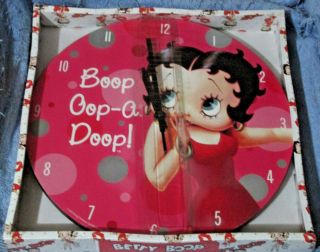 Betty Boop Oop - A Doop Cordless Wall Clock 13 1/2 " Across