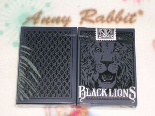 1 Deck David Blaine Black Lions Playing Cards - S10315526 - 乙d3