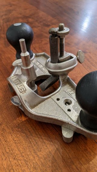 Stanley no.  71 router plane with 3 extra Veritas blades 3