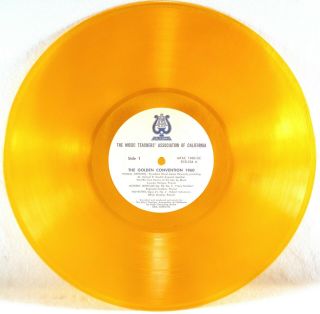 RARE 1960 CA MUSIC TEACHERS ' ASSOC 138 LILI KRAUS MANY AUTOGRAPHS Yellow Vinyl 3