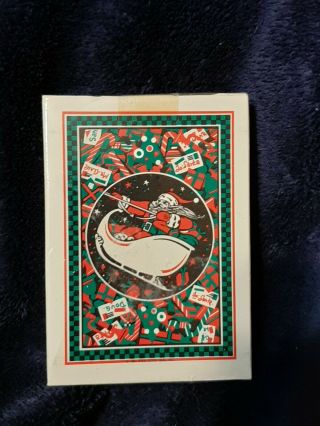 Vintage Christmas Santa Arrco Club Reno Deck Playing Cards Rare 1981