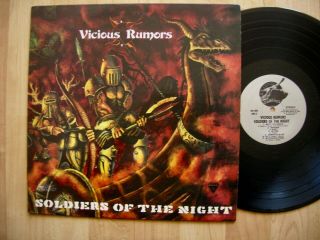 Vicious Rumors Soldiers Of The Night Shrapnel Orig 1985 Metal Rare Nm
