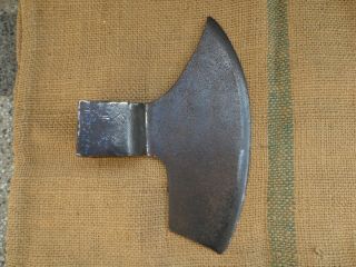 ANTIQUE VINTAGE GOOSEWING HEWING CARPENTER ' S SIDE AXE 2