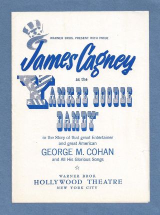 James Cagney " Yankee Doodle Dandy " George M.  Cohan / Eddie Foy 1942 Movie Herald