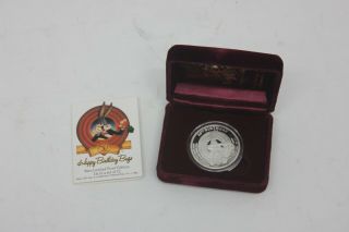 1990 Bugs Bunny.  999 Silver Proof What 