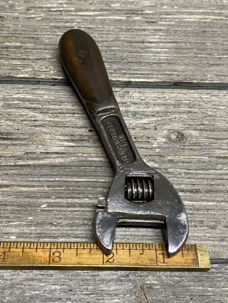 Rare Vintage HD Smith Perfect Handle 6” Baby Adjustable Wrench 3