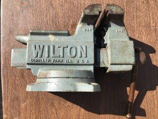 Vintage Wilton 645 Bench Top Vise 5 " Jaws & Swivel Base 13 - 645 Freeship