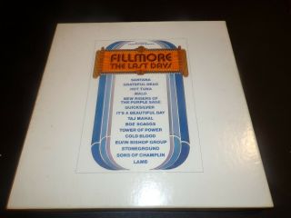 Fillmore The Last Days (3 - Lp Box Set,  Booklet,  Ticket) Grateful Dead Santana