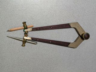 Bridge City Tools Dc - 40 Dividing Compass,  Brass And Rosewood