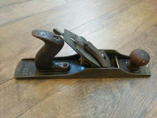 Antique Stanley R&l.  Co Bed Rock Wood Plane No.  605 Corrugated Bottom Hand Tools