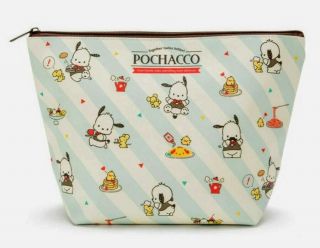 Pochacco Sanrio Extra Large Cosmetic Pouch/case Size: 11.  81 " X 4.  33 " X 7.  87 "