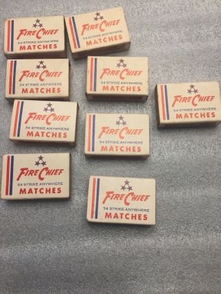 Vintage 1940’s Fire Chief Trans/match Inc.  Matchbox Rare