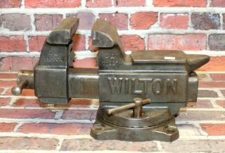 Vintage Wilton 645 Bench Top Vise 5 " Jaws And Swivel Base 13 - 645