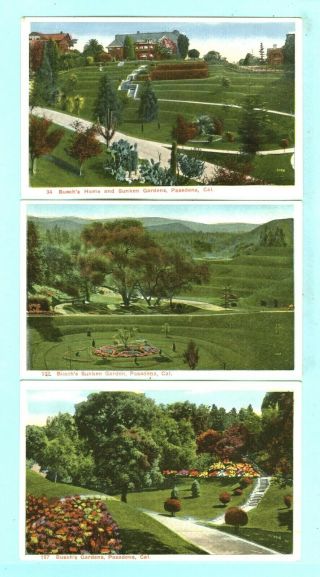 3 Vintage,  Busch Estate,  Pasadena,  Ca,  " Busch 